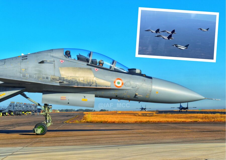 Su-30MKI dan Eurofighter Typhoon_ Pitch Black 2022_ IAF Twitter _ Airspace Review