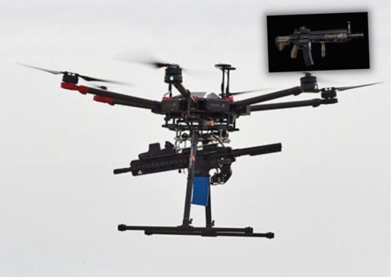 Drone AVATAR dilengkapi dengan senapan serbu HK416