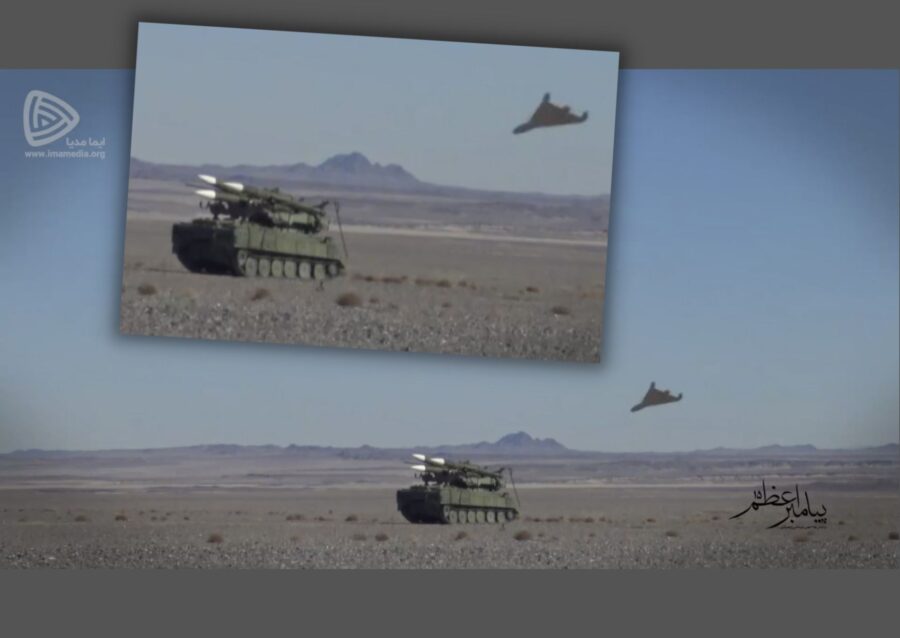 Drone Shahed-136 menyerang sistem pertahanan udara Ukraina