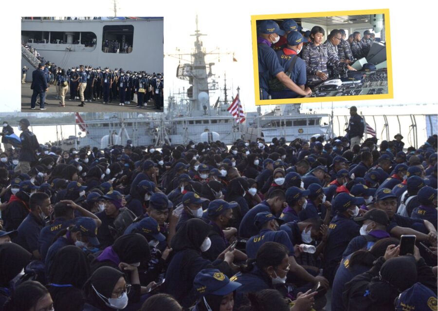 Joy Sailing Maba UHT dengan KRI Surabaya-591_Koarmada II_ Airspace Review (1)