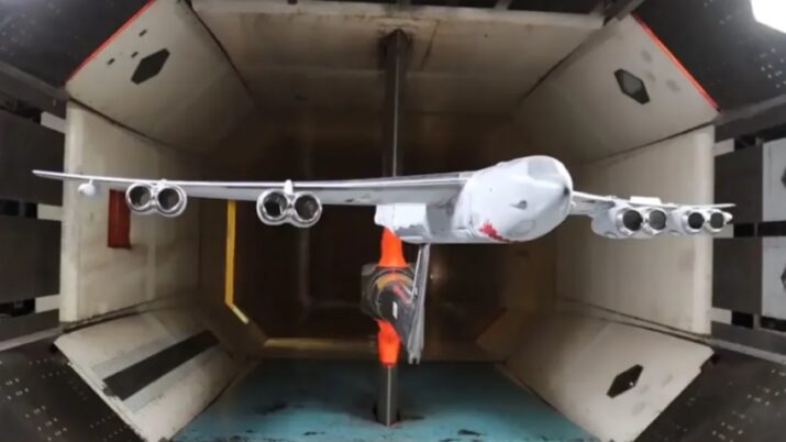 model B-52 uji terowongan angin