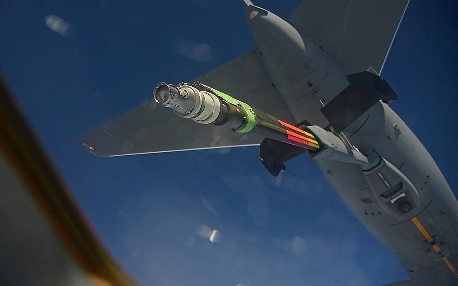 Boom pada tanker KC-46 Pegasus