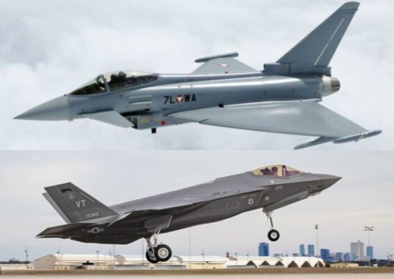 Eurofighter Typhoon and F-35A