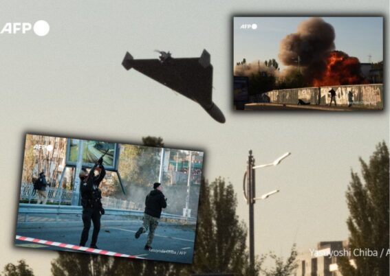 Serangan drone kamikaze Shahed-136 Rusia terhadap Ukraina