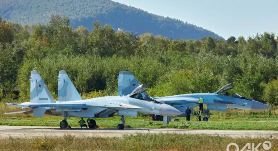 Su-35S Skadron Agresos Rusia