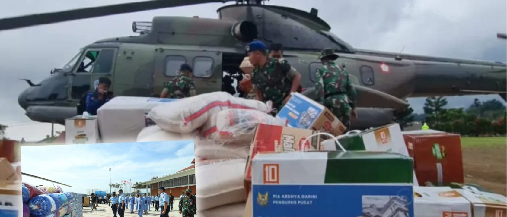 BANTUAN BENCANA GEMPA TNI AU - DISPENAU - AIRSPACE REVIEW