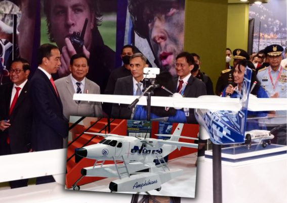 N219 Amphibi - Jokowi - PTDI - Indo Defence 2022