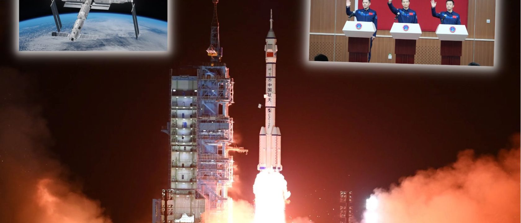 PELUNCURAN MISI SHENZHOU 15 KE STASIUN LUAR ANGKASA TIANGONG CHINA_