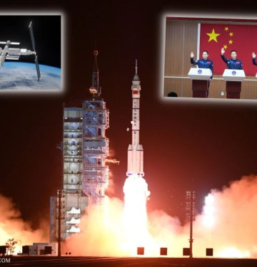 PELUNCURAN MISI SHENZHOU 15 KE STASIUN LUAR ANGKASA TIANGONG CHINA_