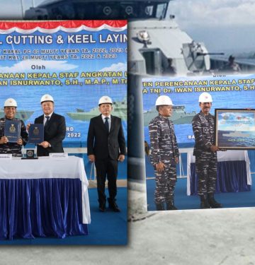 STEEL CUTTING KAPAL PC 40 DAN KAL 28 DI PT CIPTA SHIPYARD UNTUK TNI AL - DISPENAL - AIRSPACE REVIEW