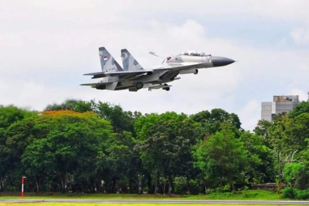 Su-30 Skadron Udara 11 dikerahkan oleh TNI AU dalam pengamanan KTT G20