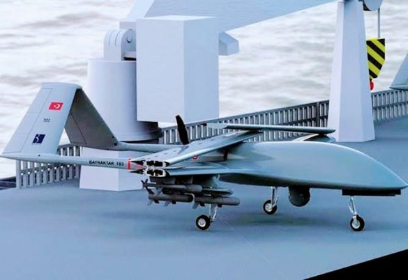 Drone Bayraktar TB3 berbasis di kapal serbu_ Baykar_ Airspace Review