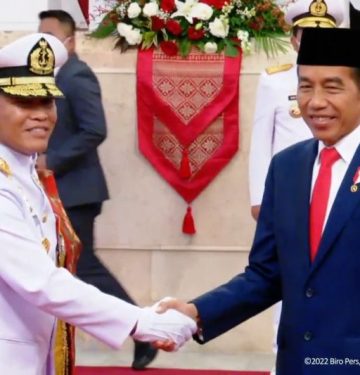 Jokowi Lantik Muhammad Ali menjdi Kasal