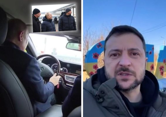 Presiden Putin tinjau perbaikan Jembatan Krimea - Presiden Zelensky kunjungi Donbass_ Twitter_ Airspace Review