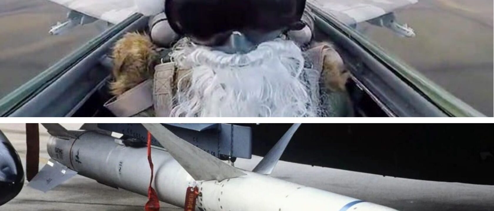 Berpakaian sinterklas pilot MiG-29 Ukraina luncurkan dua rudal HARM ke target Rusia
