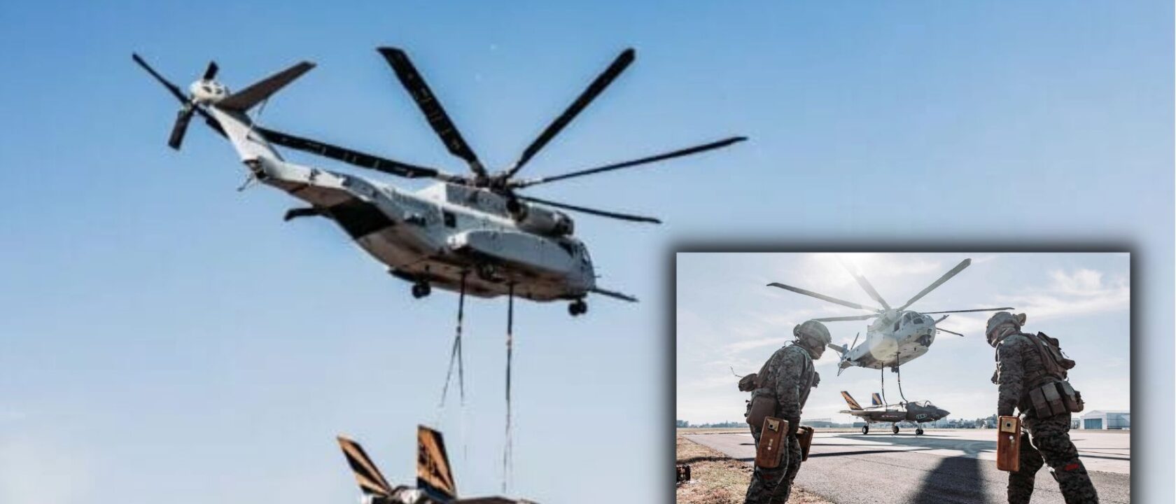 CH-53K mengangkut F-35B_USMC_ AR