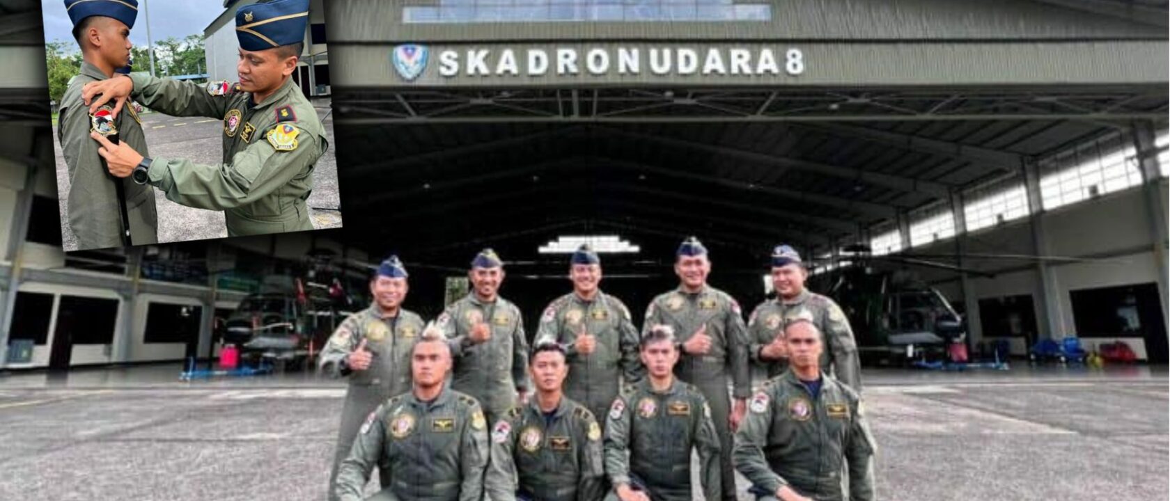 Skadron Udara 8 lahirkan 4 penerbang heli Caracal baru