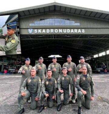 Skadron Udara 8 lahirkan 4 penerbang heli Caracal baru