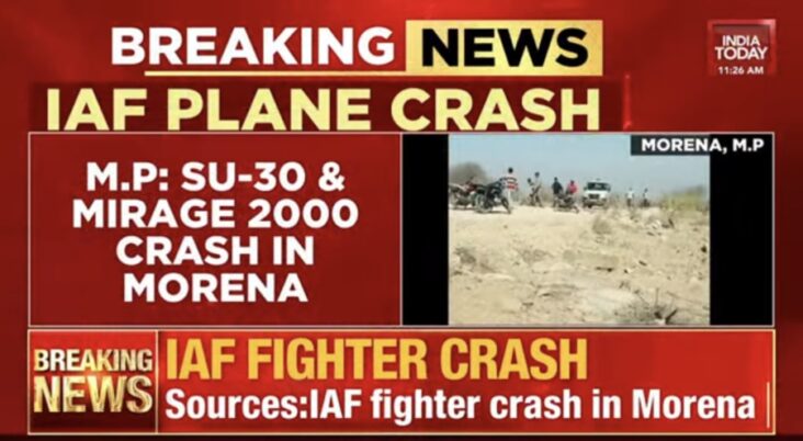 Su-30MKI and Mirage 2000 crash