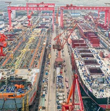 China menjadi produsen kapal terbesar di dunia