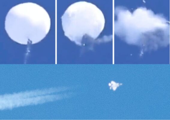 F-22 Raptor tembak balon mata-mata china dengan rudal AIM-9X _ Airspace Review