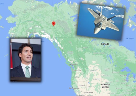 F-22 tembak objek asing di Kanada