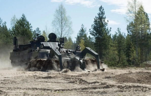 Kendaraan penyapu ranjau berbasis tank leopard 2