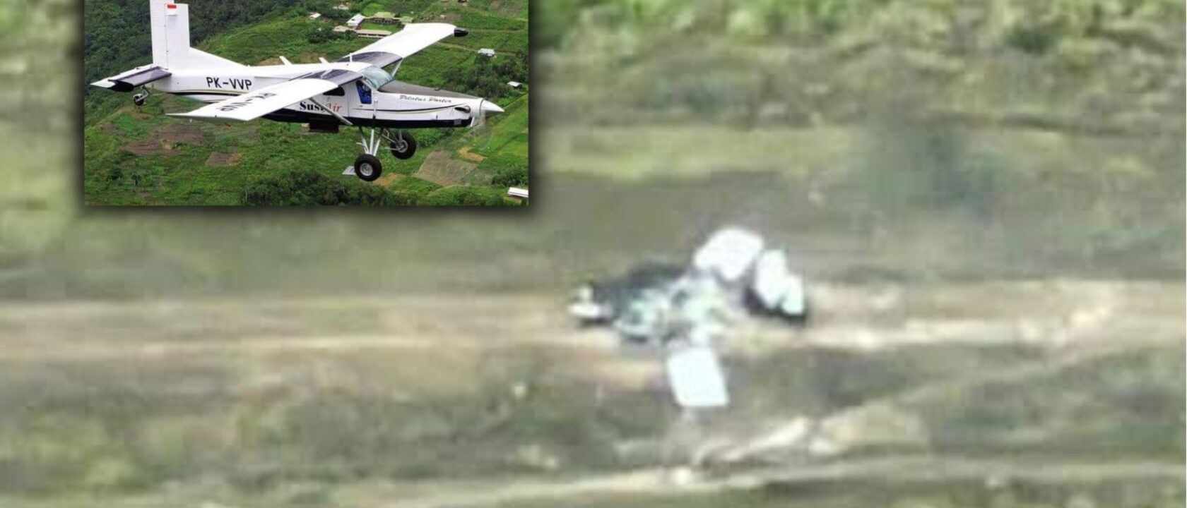 Pesawat PC-6 SusiAir dibakar KKB di Papua