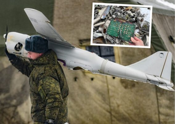 Drone Orlan-10 Rusia dan komponen elektronik buatan Swiss