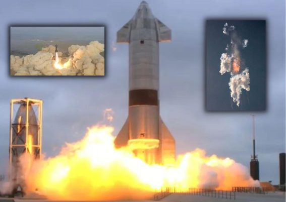 Starship meledak empat menit setelah peluncurannya_ SpaceX_ Airspace Review