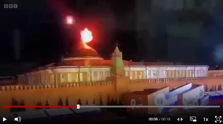 Kremlin diserang drone Kyiv