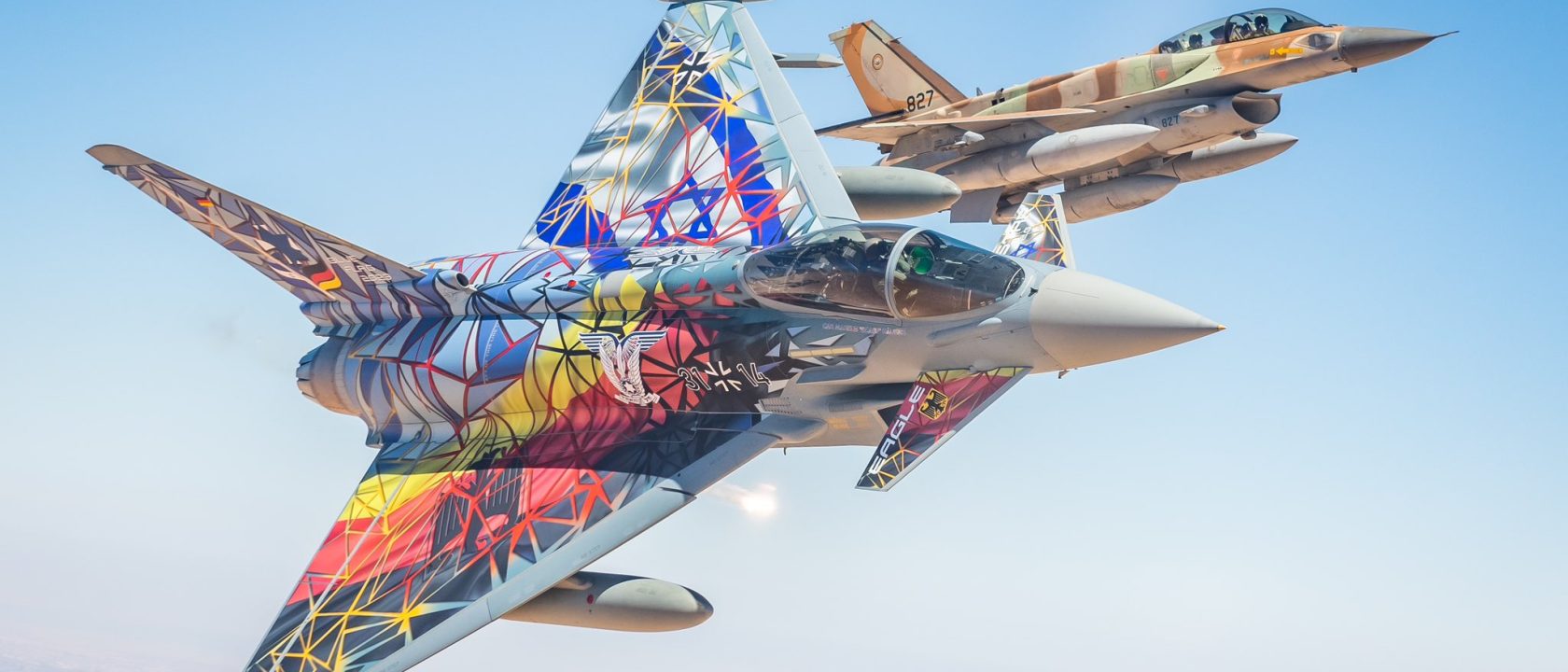 Typhoon Jerman dan F-16I Israel