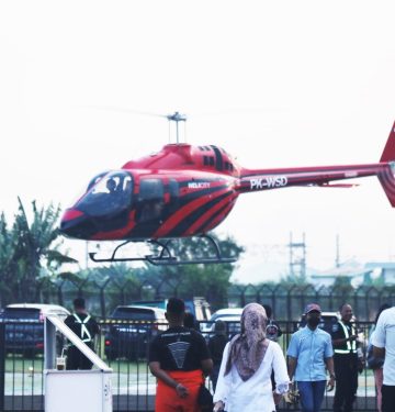 Bell 505 PK-WSD HeliCity PT Whitesky Aviation melaksanakan terbang Joy Flight di HEXIA 2023.JPG_ Airspace Review