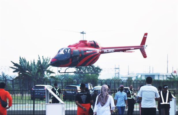 Bell 505 PK-WSD HeliCity PT Whitesky Aviation melaksanakan terbang Joy Flight di HEXIA 2023.JPG_ Airspace Review
