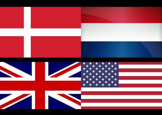Denmark - Belanda - Inggris - Amerika Serikat