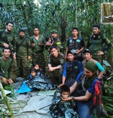 Empat anak berhasil ditemukan setelah 40 hari bertahan di Hutan Amazon usai pesawat yang mereka tumpangi jatuh