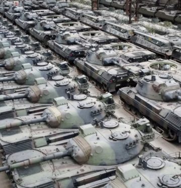 Leopard 1 di Gudang Angkatan Bersenjata Jerman