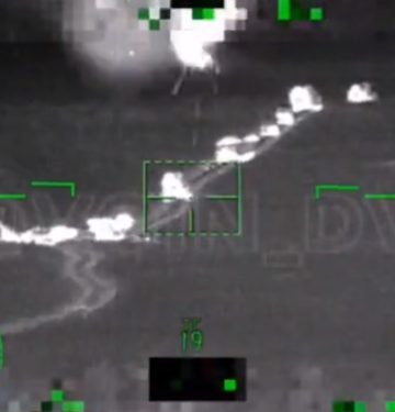 Penembakan Bradley menggunakan rudal Vikhr dari Ka-52