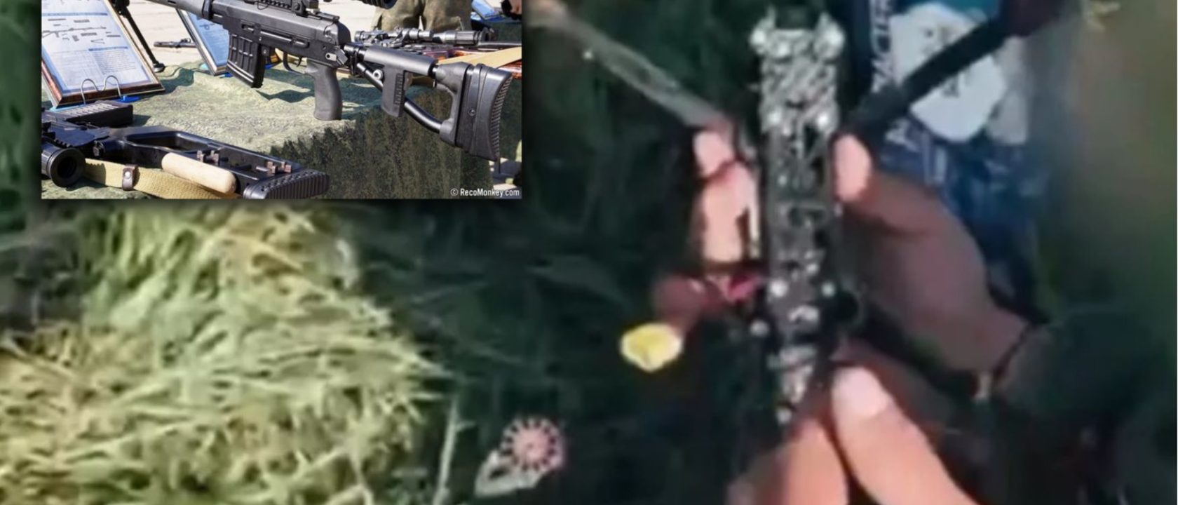 Senapan Dragunov dan drone