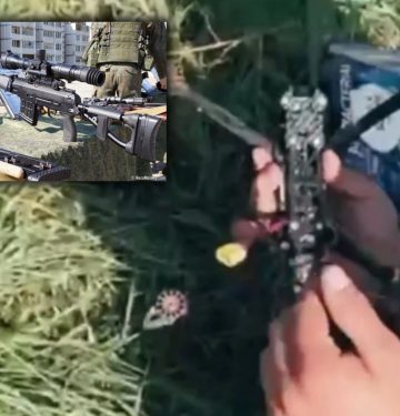 Senapan Dragunov dan drone