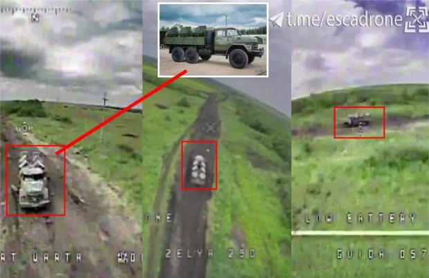 Ukraina hancurkan truk pembawa ranjau Rusia