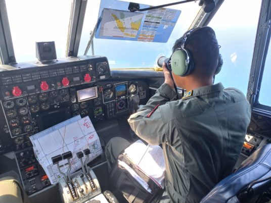 NC212-200 MPA Puspenerbal melaksanakan patroli udara di wilayah perbatasan negara