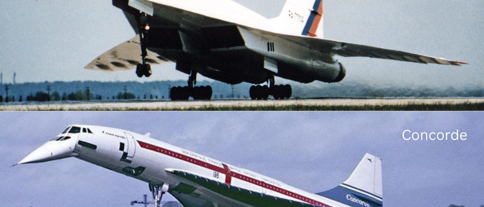 Tu-144 and Concorde