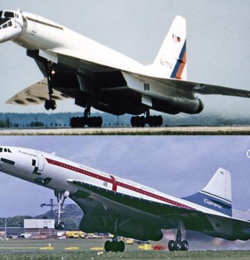 Tu-144 and Concorde