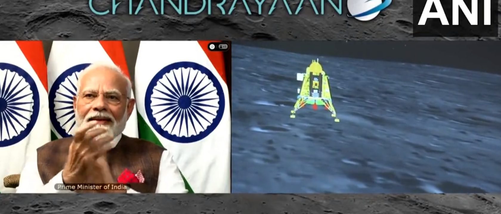 Chandrayaan-3 Mendarat di Kutub Selatan Bulan