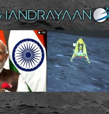 Chandrayaan-3 Mendarat di Kutub Selatan Bulan