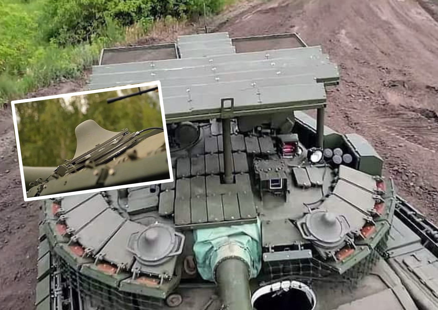 Jammer Drone Portabel yang dipasang pada MBT Rusia _ Airspace Review