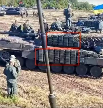 Leopard 2A4 Ukraina dilapisi Kontakt-1 ERA