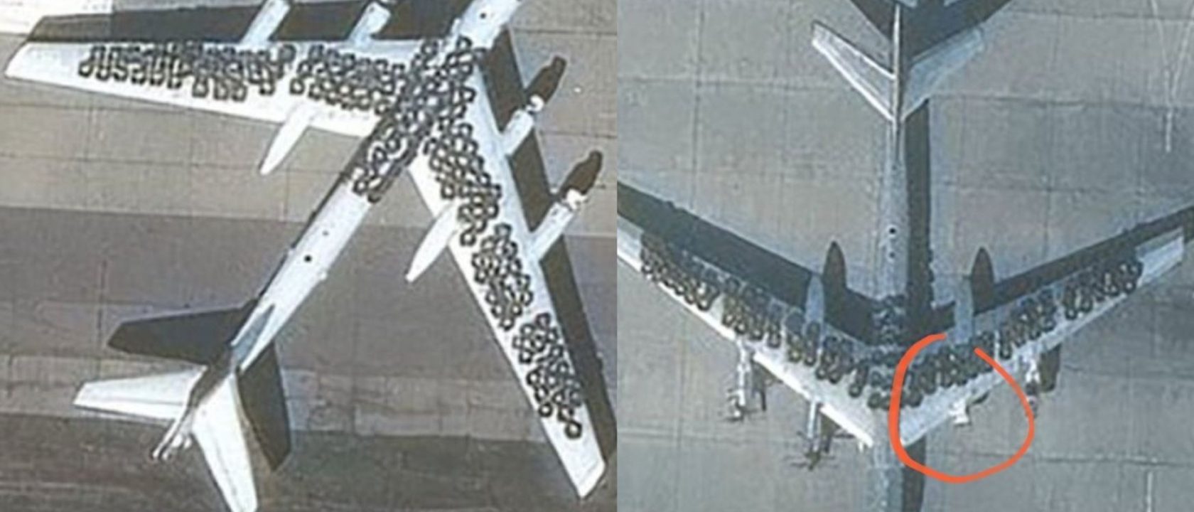 Tu-95 dipasangi ban bekas di atas sayapnya- MAXAR_ Airspace Review