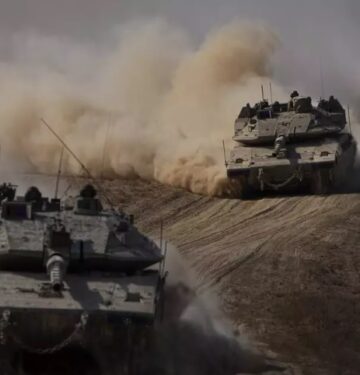 Tank-tank Merkava Israel siap menggempur Gaza
